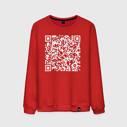 Мужской свитшот Qr код на песню Never Gonna Give You Up