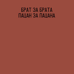 Свитшот хлопковый мужской Брат за брата пацан за пацана - цитата, цвет: кирпичный — фото 2