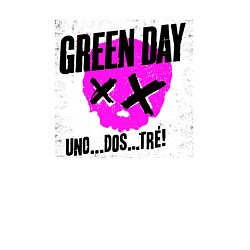 Свитшот хлопковый мужской Green Day uno dos tre, цвет: белый — фото 2