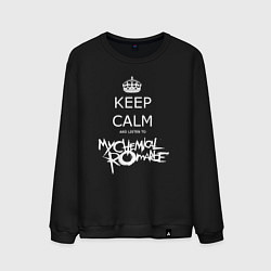 Свитшот хлопковый мужской My Chemical Romance keep calm, цвет: черный