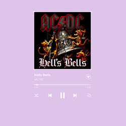 Свитшот хлопковый мужской Hells bells - AC DC, цвет: лаванда — фото 2