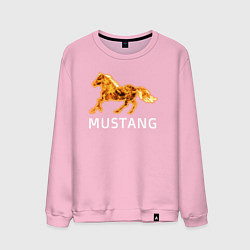 Свитшот хлопковый мужской Mustang firely art, цвет: светло-розовый
