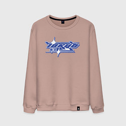 Свитшот хлопковый мужской Токио y2k, цвет: пыльно-розовый