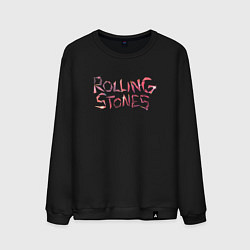 Свитшот хлопковый мужской The Rolling Stones - logo, цвет: черный