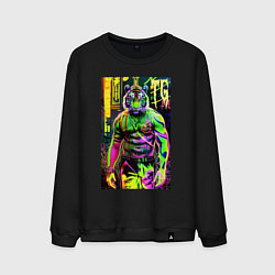 Мужской свитшот Dude tiger - neon