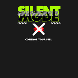 Свитшот хлопковый мужской Silent mode, цвет: черный — фото 2