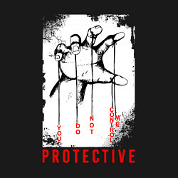 Свитшот хлопковый мужской Protective, цвет: черный — фото 2