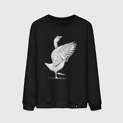 Мужской свитшот Гусь белоснежный