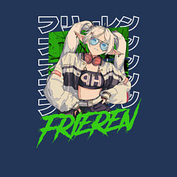 Свитшот хлопковый мужской Frieren mage elf, цвет: тёмно-синий — фото 2