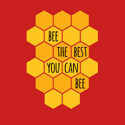 Свитшот хлопковый мужской Будь лучшим, цвет: красный — фото 2