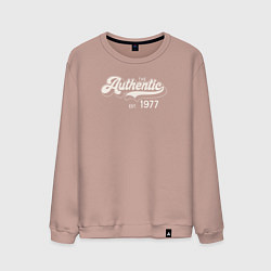 Свитшот хлопковый мужской Authentic 1977, цвет: пыльно-розовый