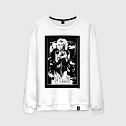 Свитшот хлопковый мужской Группа Мираж винтажный плакат, цвет: белый