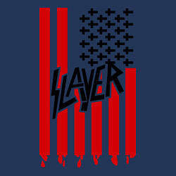 Свитшот хлопковый мужской Slayer Flag, цвет: тёмно-синий — фото 2