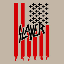 Свитшот хлопковый мужской Slayer Flag, цвет: миндальный — фото 2