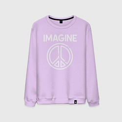 Мужской свитшот Imagine peace