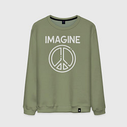 Мужской свитшот Imagine peace