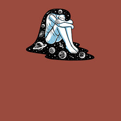 Свитшот хлопковый мужской Space girl, цвет: кирпичный — фото 2