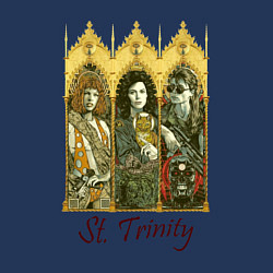 Свитшот хлопковый мужской St trinity, цвет: тёмно-синий — фото 2