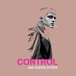 Свитшот хлопковый мужской Joy Division - Control film, цвет: пыльно-розовый — фото 2