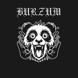 Свитшот хлопковый мужской Burzum rock panda, цвет: черный — фото 2