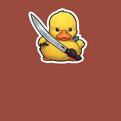 Свитшот хлопковый мужской Боевой утенок, цвет: кирпичный — фото 2