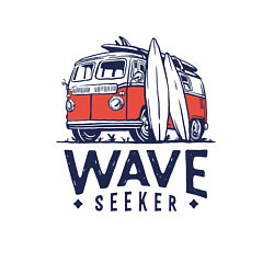 Свитшот хлопковый мужской Wave seeker, цвет: белый — фото 2