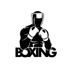 Свитшот хлопковый мужской Boxing art, цвет: белый — фото 2