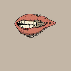 Свитшот хлопковый мужской Рот на молнии, цвет: миндальный — фото 2