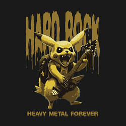 Свитшот хлопковый мужской Тяжёлый рок от Пикачу, цвет: черный — фото 2