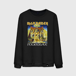 Свитшот хлопковый мужской Iron Maiden Powerslave, цвет: черный