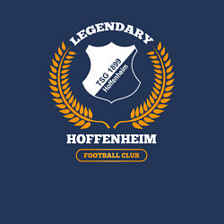 Свитшот хлопковый мужской Лого Hoffenheim и надпись legendary football club, цвет: тёмно-синий — фото 2