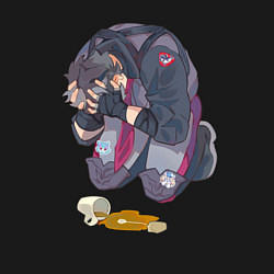 Свитшот хлопковый мужской Oh no, my tea - Wriothesley, цвет: черный — фото 2