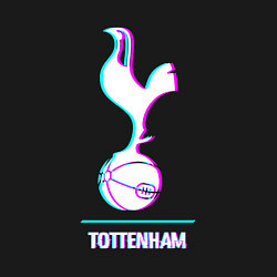 Свитшот хлопковый мужской Tottenham FC в стиле glitch, цвет: черный — фото 2