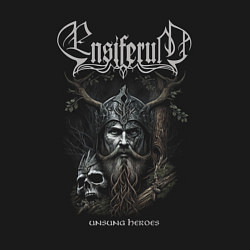 Свитшот хлопковый мужской Ensiferum Unsung Heroes White Logo, цвет: черный — фото 2