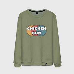 Мужской свитшот Chicken gun круги