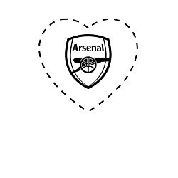 Свитшот хлопковый мужской Лого Arsenal в сердечке, цвет: белый — фото 2