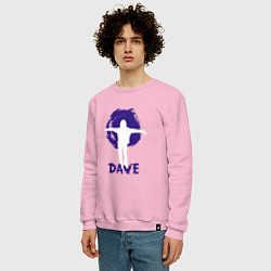 Свитшот хлопковый мужской Dave Gahan - Devotional, цвет: светло-розовый — фото 2