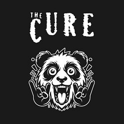 Свитшот хлопковый мужской The Cure rock panda, цвет: черный — фото 2