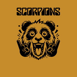 Свитшот хлопковый мужской Scorpions - rock panda, цвет: горчичный — фото 2