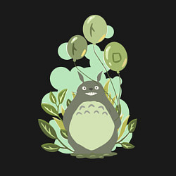 Свитшот хлопковый мужской Green Totoro, цвет: черный — фото 2