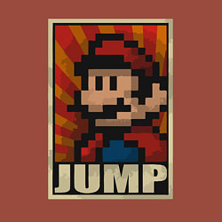 Свитшот хлопковый мужской Jump Mario, цвет: кирпичный — фото 2