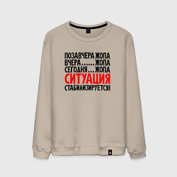 Мужской свитшот Ситуация стабилизируется