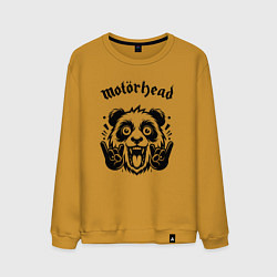 Свитшот хлопковый мужской Motorhead - rock panda, цвет: горчичный