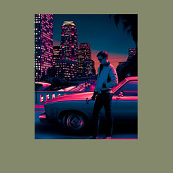 Свитшот хлопковый мужской Drive poster, цвет: авокадо — фото 2