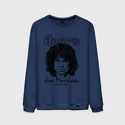 Свитшот хлопковый мужской The Doors Jim Morrison, цвет: тёмно-синий
