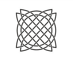 Свитшот хлопковый мужской Черный кельтский цветок, цвет: белый — фото 2