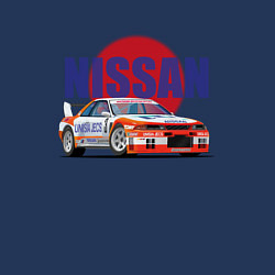 Свитшот хлопковый мужской Nissan Skyline GTR 32, цвет: тёмно-синий — фото 2