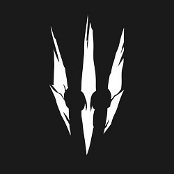 Свитшот хлопковый мужской Белый логотип дикой охоты из игры Ведьмак 3, цвет: черный — фото 2