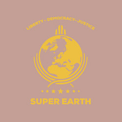 Свитшот хлопковый мужской Helldivers: Super Earth, цвет: пыльно-розовый — фото 2