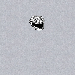 Свитшот хлопковый мужской Trollface crazy, цвет: меланж — фото 2
